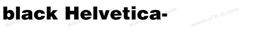black Helvetica字体转换